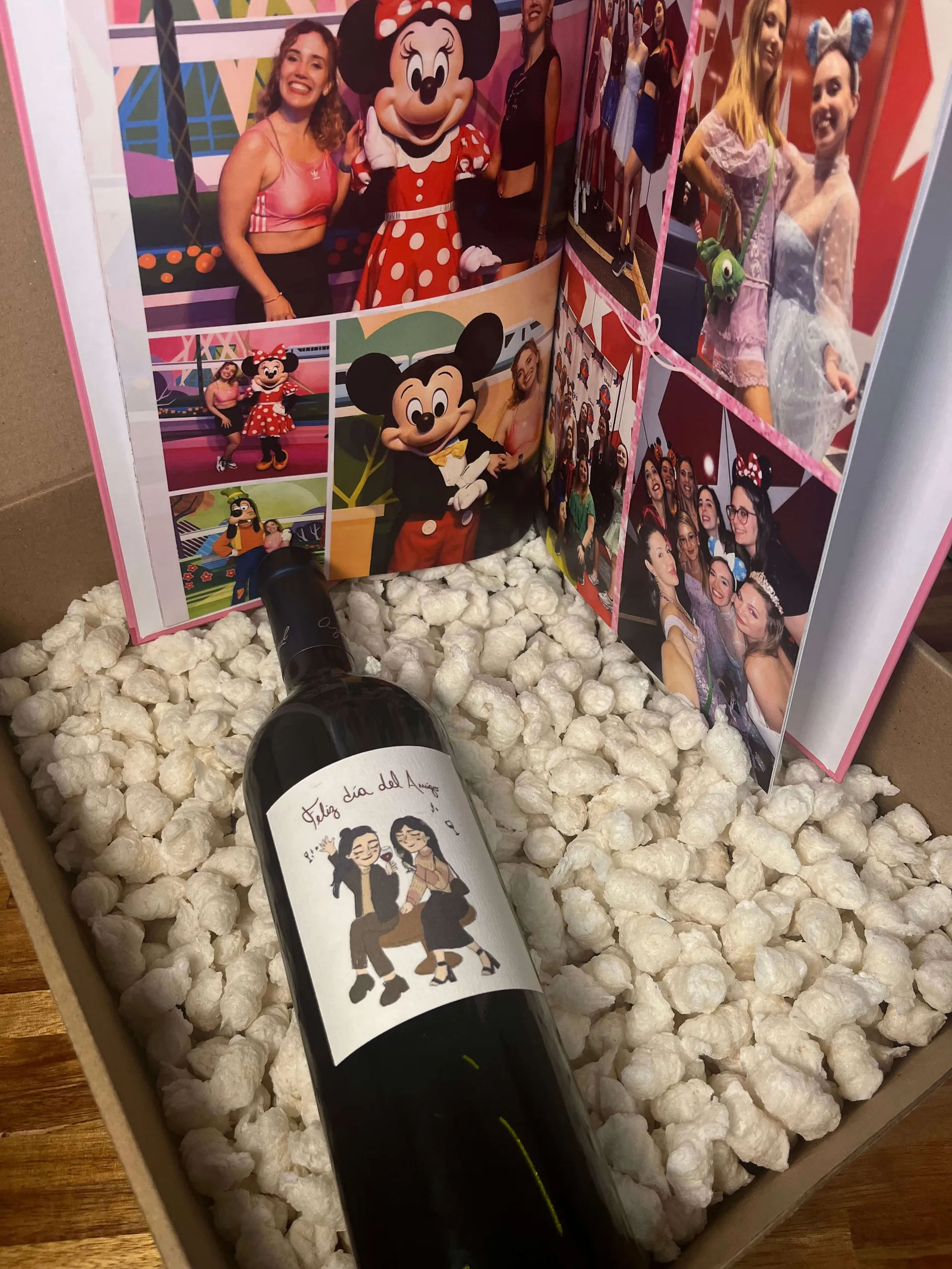 Box vino y fotolibro