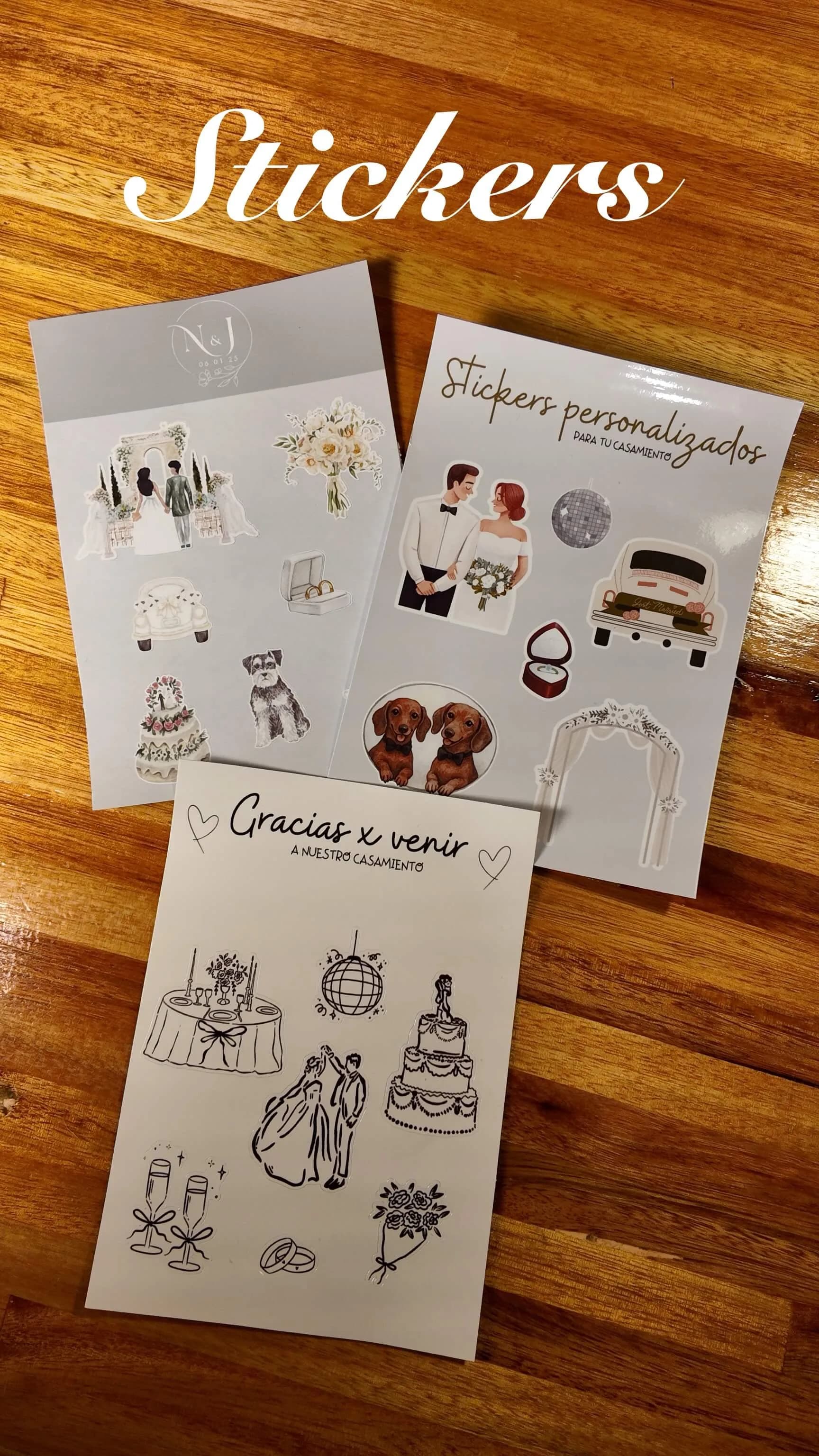 Plancha Stickers Personalizados