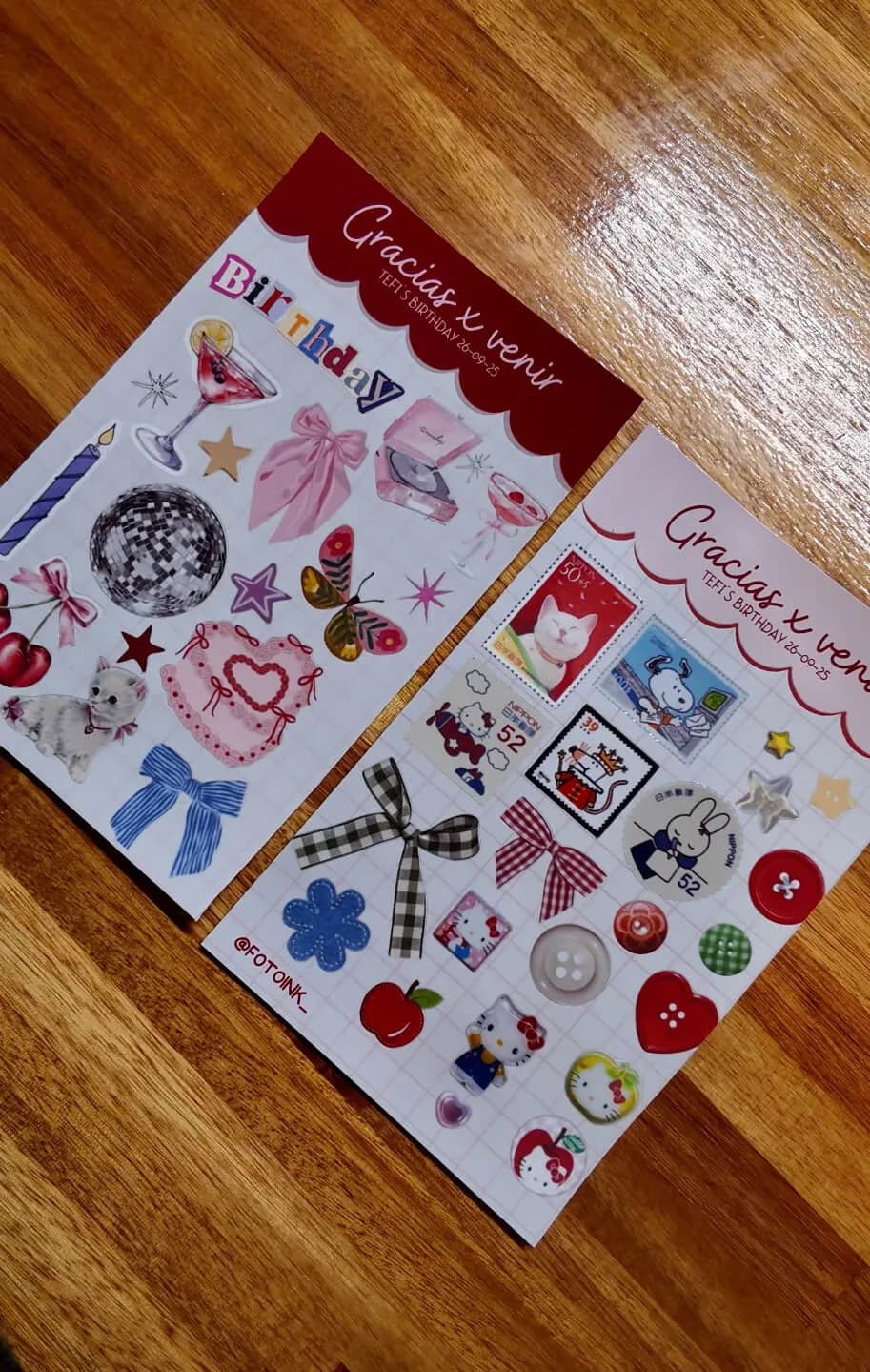 Plancha Stickers Personalizados